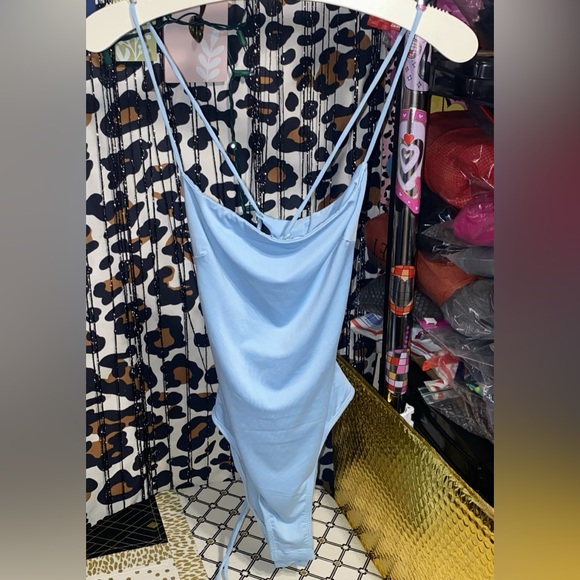 PRINCESS POLLY KARIAH LIGHT BLUE BODYSUIT - Picture 1 of 15